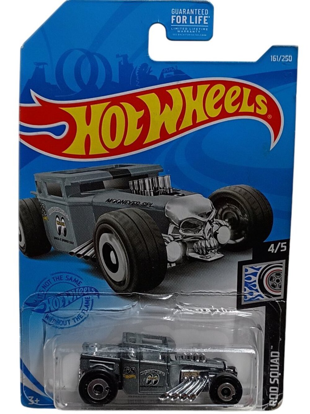 Hot Wheels Bone Shaker 165/250 Rod Squad Die-Cast Hot Rod Gray